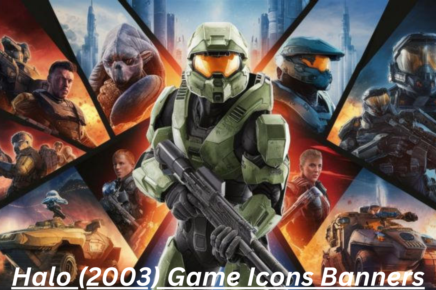 Halo (2003) Game Icons Banners