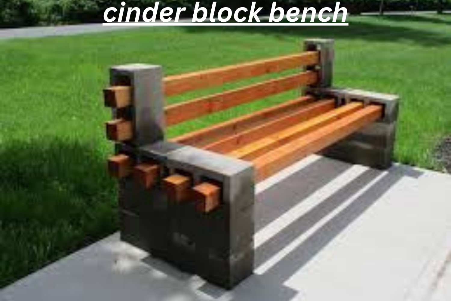 Cinder Block Bench