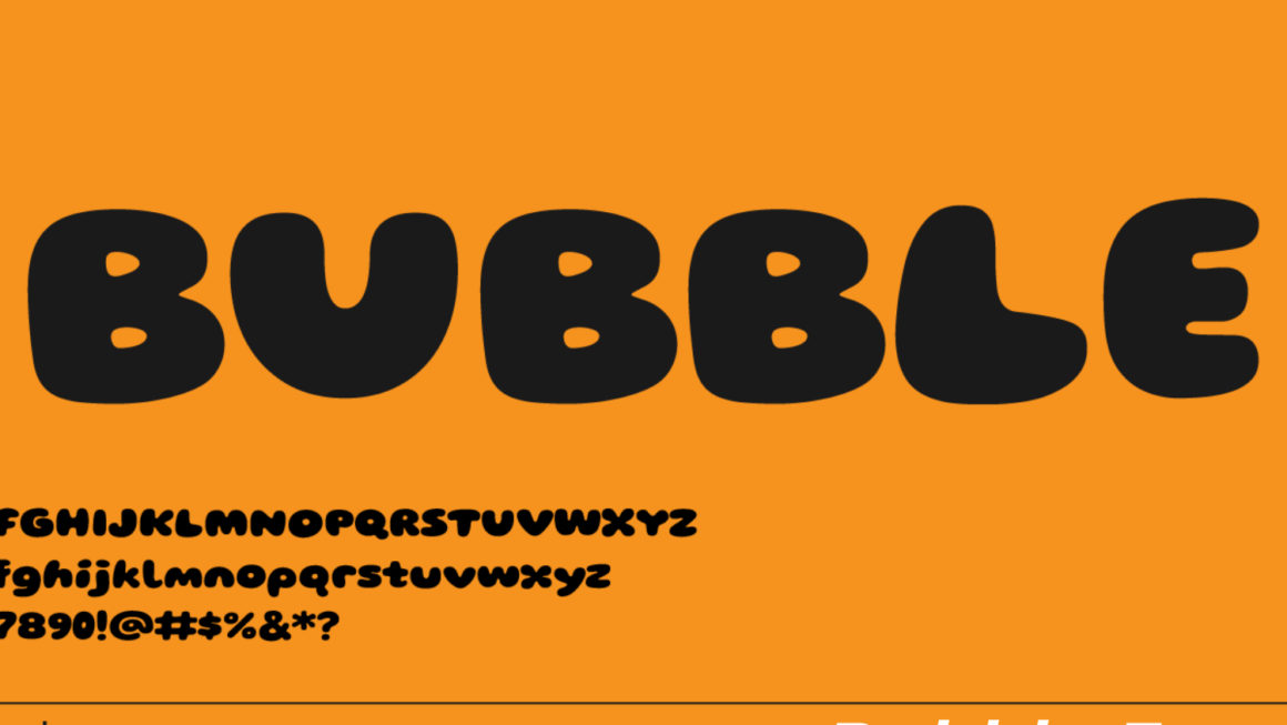 Bubble Font A Playful Touch to Your Design Projects